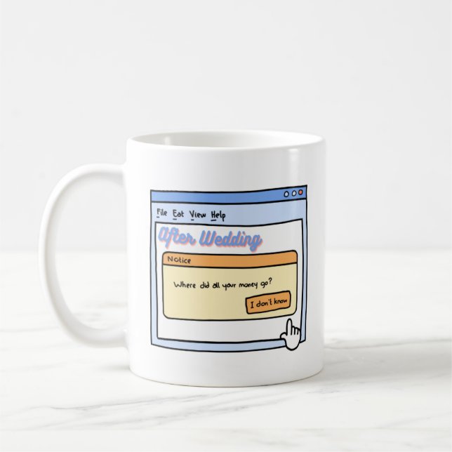 Funny Bride & Groom Geschenk für Bachelor Party Sp Kaffeetasse (Links)