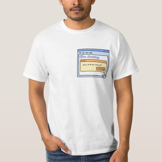 Funny Bride & Groom Geschenk für Bachelor Party Sp T-Shirt (Vorderseite)