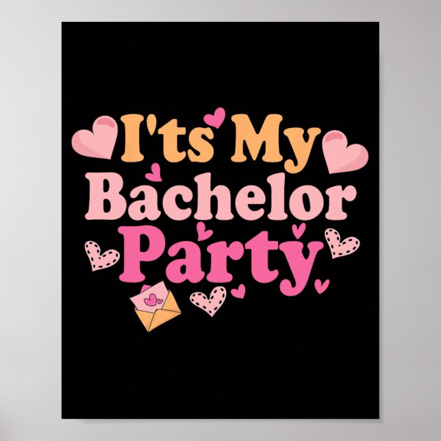 Funny Bride Groom Wedding Bachelor Bachelorette Pa Poster (Vorne)