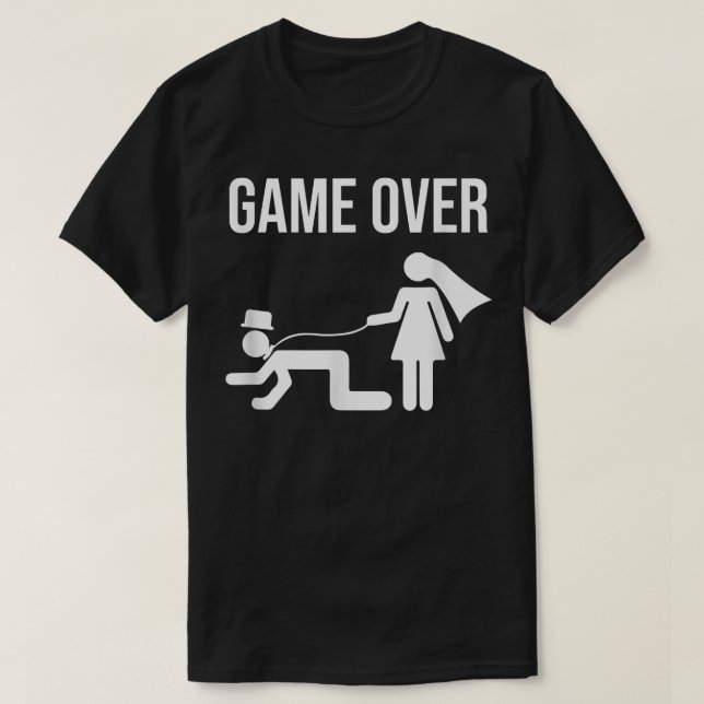 Funny Bride Groom Wedding Bachelor Bachelorette Pa T-Shirt (Design vorne)