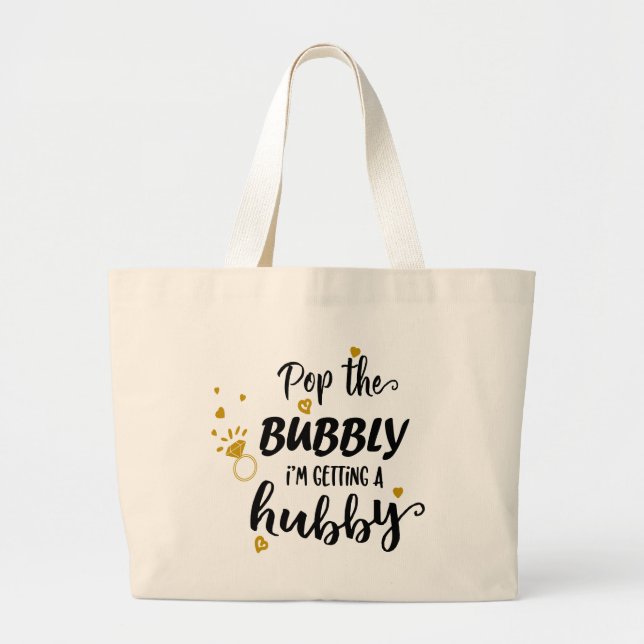 Funny Bride Mrs. Brautparty Bachelorette Wedding Jumbo Stoffbeutel (Vorne)