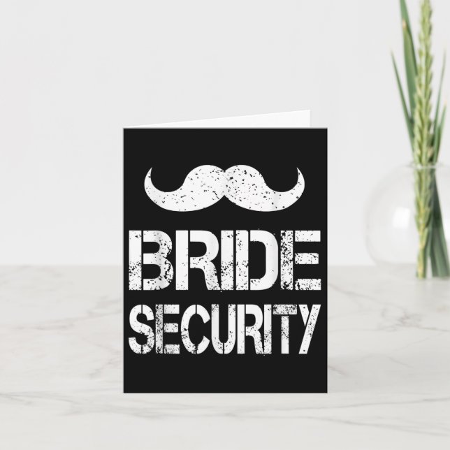 Funny Bride Security Kids Wedding Party Bacheloret Karte (Vorderseite)