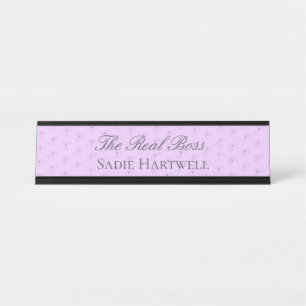 Funny Bride Wedding Name Plate Schreibtischnamensplakette