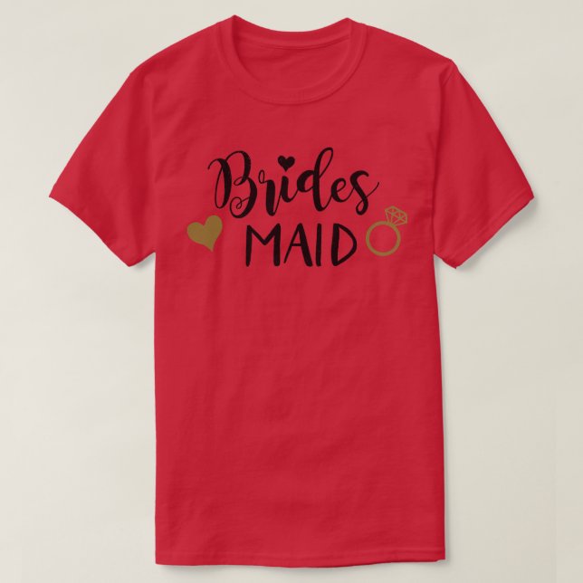 Funny Bridesmaid Bride Junggeselinnen-Abschied Mat T-Shirt (Design vorne)