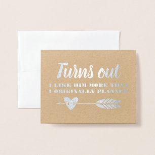 Funny Bridesmaid oder Trauzeugin Folienkarte