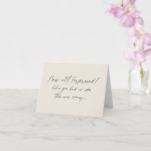Funny Bridesmaid Vorschlag, Champagner Elfenbein e Karte