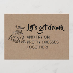 Funny Bridesmaid / Vorschlag für eine Trauzeugin Einladung