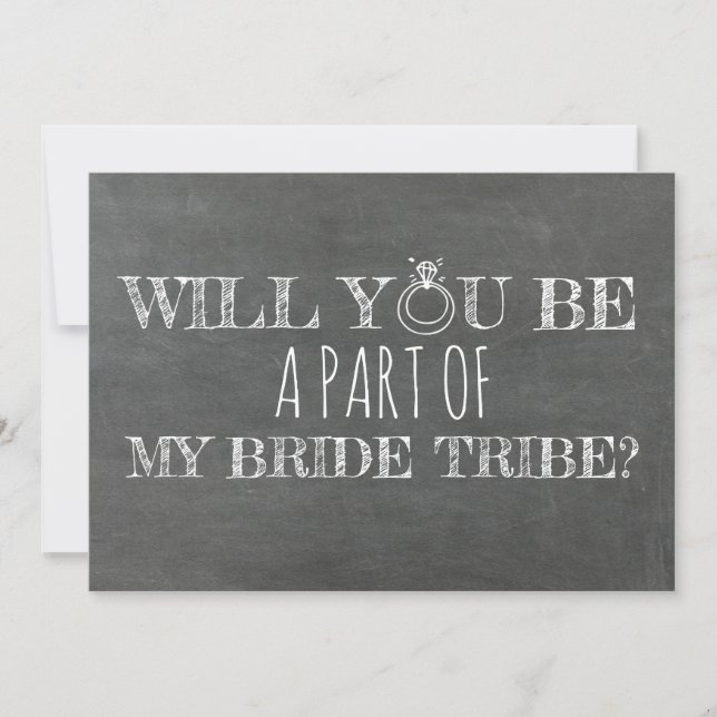 Funny Bridesmaid / Vorschlag für eine Trauzeugin Einladung (Vorderseite)