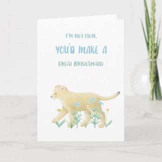 Funny Bridesmaid Vorschlagskarte Karte