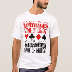 Funny Bridge Player Club Gezerkleinertes Spiel T-Shirt