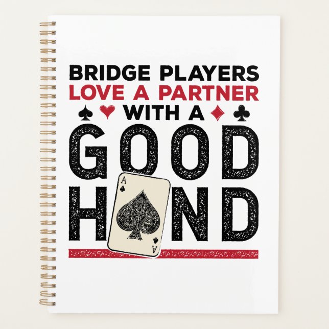Funny Bridge Player Partner Gute Hand Planer (Vorderseite)