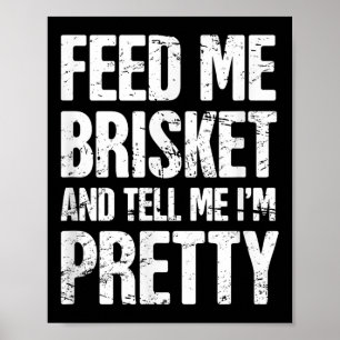 Funny Brisket & Backyard Grill Grill Shirt Poster
