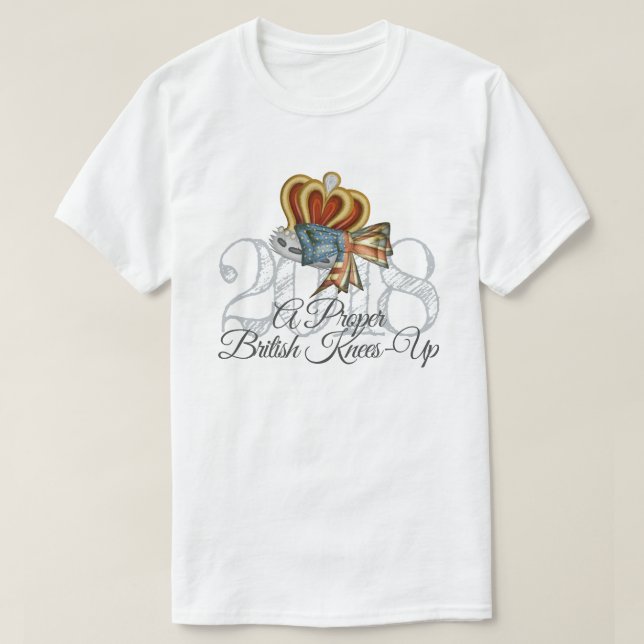 Funny British-American Royal Wedding 2018 Souvenir T-Shirt (Design vorne)