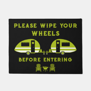Funny British Caravanning Front Fußmatte