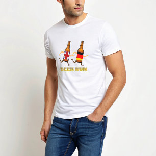Funny British German Beer Run Race Beer Lovers T-S T-Shirt