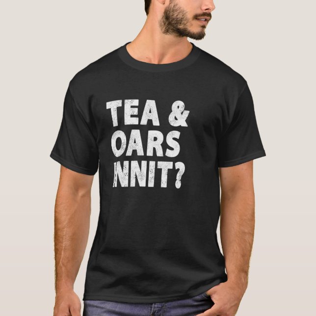 Funny British Rowing Shirt Rower Black Teevorführu (Vorderseite)