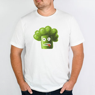 Funny Broccoli Crazy Pflanze Vegan Vegetarier T-Shirt