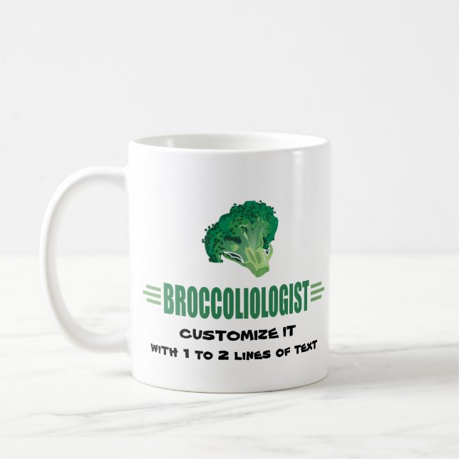 Funny Broccoli Kaffeetasse (Links)
