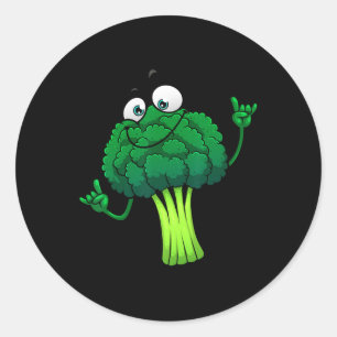 Funny Broccoli Lover Designs für Männer Frauen Veg Runder Aufkleber