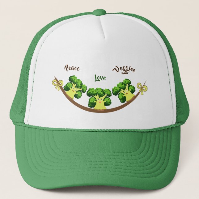 Funny broccoli truckerkappe (Vorderseite)