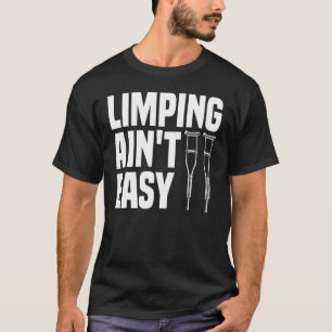 Funny Broken Leg Designs für Kinder Männer Fußsohl T-Shirt