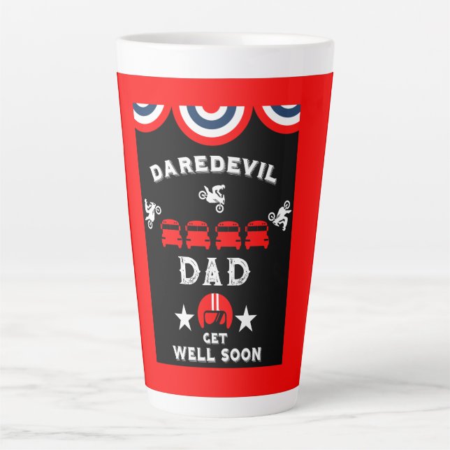 Funny Broken Leg wird gut Milchtasse (Vorderseite)