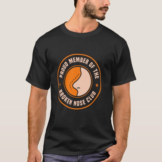 Funny Broken Nose Club T-Shirt (Vorderseite)