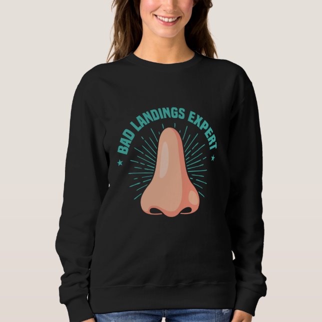 Funny Broken Nose Sweatshirt (Vorderseite)