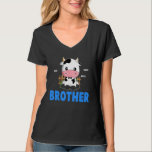 Funny Brother Cow Niedlich Kuh Bauer Birthday Matc T-Shirt<br><div class="desc">Funny Brother Kuh Niedliche Kuh Bauer Birthday Matching Family</div>