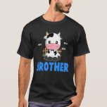 Funny Brother Cow Niedlich Kuh Bauer Birthday Matc T-Shirt<br><div class="desc">Funny Brother Kuh Niedliche Kuh Bauer Birthday Matching Family</div>