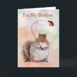 Funny Brother Eichhörnchen Geburtstag Karte<br><div class="desc">Obwohl dein Bruder dich manchmal verrückt macht,  Liebe du ihn immer noch,  oder? Zeig ihm,  wie viel mit dieser lustigen Eichhörnchenkarte. Personalisieren Sie die Nachrichten und erstellen Sie Ihren eigenen Gruß. Vielen Dank für die Suche! Foto ©Christine Greenspan</div>