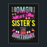 Funny Brother Sister's Birthday Party Postkarte<br><div class="desc">Die Geburtstagsparty des Schwesters Funny Brother. Schwester Birthday Celebration.</div>