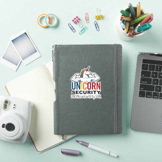 Funny Brother Unicorn Security Dont Mess With My S Aufkleber (iPad Hülle)