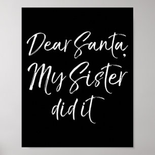 Funny Brother Weihnachtsangebot Liebe Weihnachten, Poster