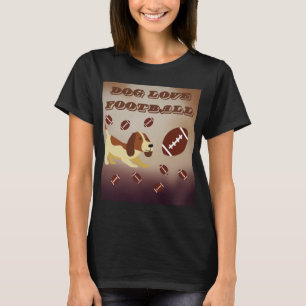 Funny Brown Hund spielen Fußball Frauen T-Shirt