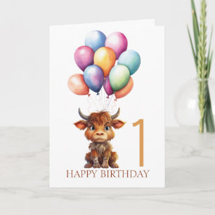FUNNY Brown White Sweet Cow Karte