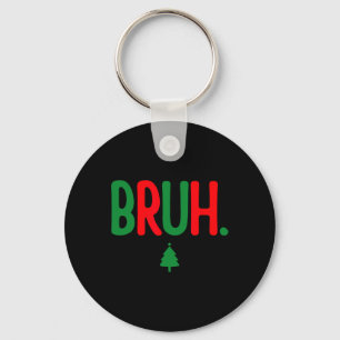 Funny Bruh Merry Christmas Pajama Familie Men Meme Schlüsselanhänger
