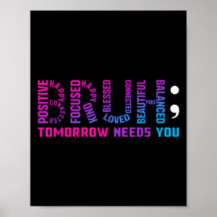 Funny Bruh Morgen braucht euch Mental Health Aware Poster