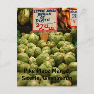 Funny Brussel Sprouts Postkarte