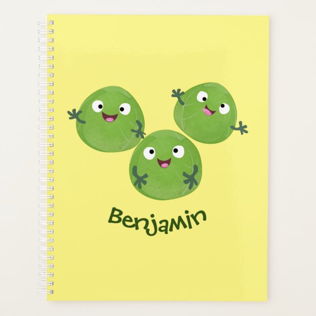Funny Brussels sprouts légumes caricature (Devant)