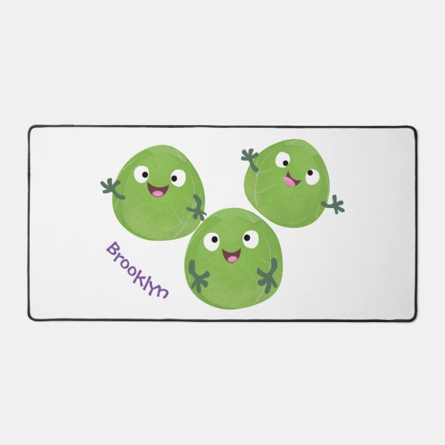Funny Brussels sprouts légumes caricature (Recto)