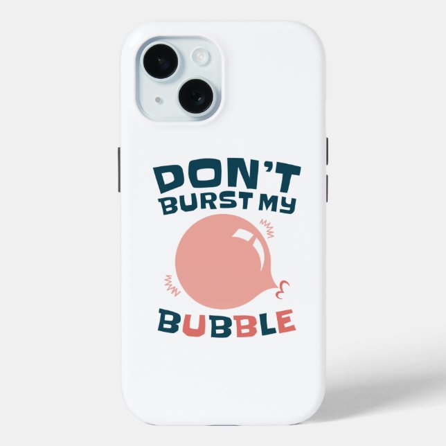 Funny Bubble Gum Bubblegum Burst nicht meine Blase Case-Mate iPhone Hülle (Rückseite)