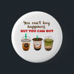 Funny Bubble Tea Boba Lover kann Glück nicht kaufe Button<br><div class="desc">Man kann Glück nicht kaufen, aber man kann Blasen-Tee kaufen. Das niedliche und sonnige Blasentee für diejenigen, die diese süßen Getränke mit Boba Liebe. Coole und farbenfrohe Ware für den Liebhaber von Schaumtee in vielen Geschmacksrichtungen. Ideal, um den National Bubble Tea Day zu feiern. Großartiges Weihnachtsgeschenk und Geburtstagsgeschenk für Familie...</div>