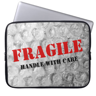Funny Bubble Wrapper Textur Laptop Ärmel fragil Laptopschutzhülle