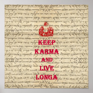 Funny Buddha Sprichwort Poster