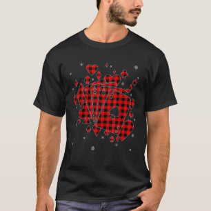 Funny Buffalo Kariert Family Matching Poker Christ T-Shirt