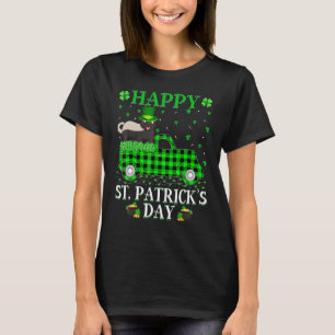 Funny Buffalo Kariert Green Truck Badger St Patric T-Shirt