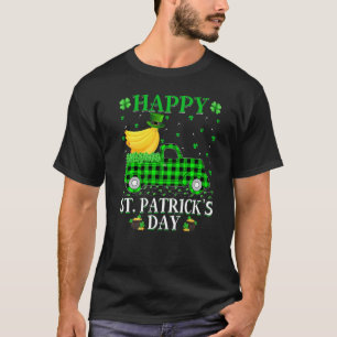 Funny Buffalo Kariert Green Truck Banana Frucht St T-Shirt