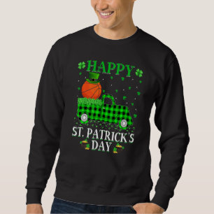 Funny Buffalo Kariert Green Truck Basketball St. P Sweatshirt