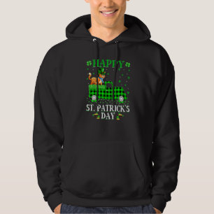 Funny Buffalo Kariert Green Truck Bobcat St Patric Hoodie